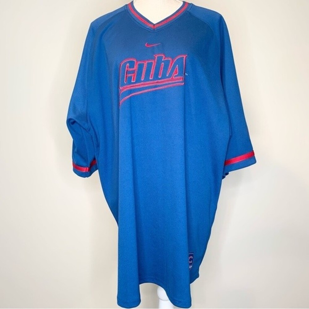 Nike Team MLB Chicago Cubs Embroidered Pullover Jersey Baseball XXL